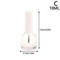 Empty Glass Nail Polish Bottles with Brush Lid – 10/15ml Nail Polish Bottle Qme C