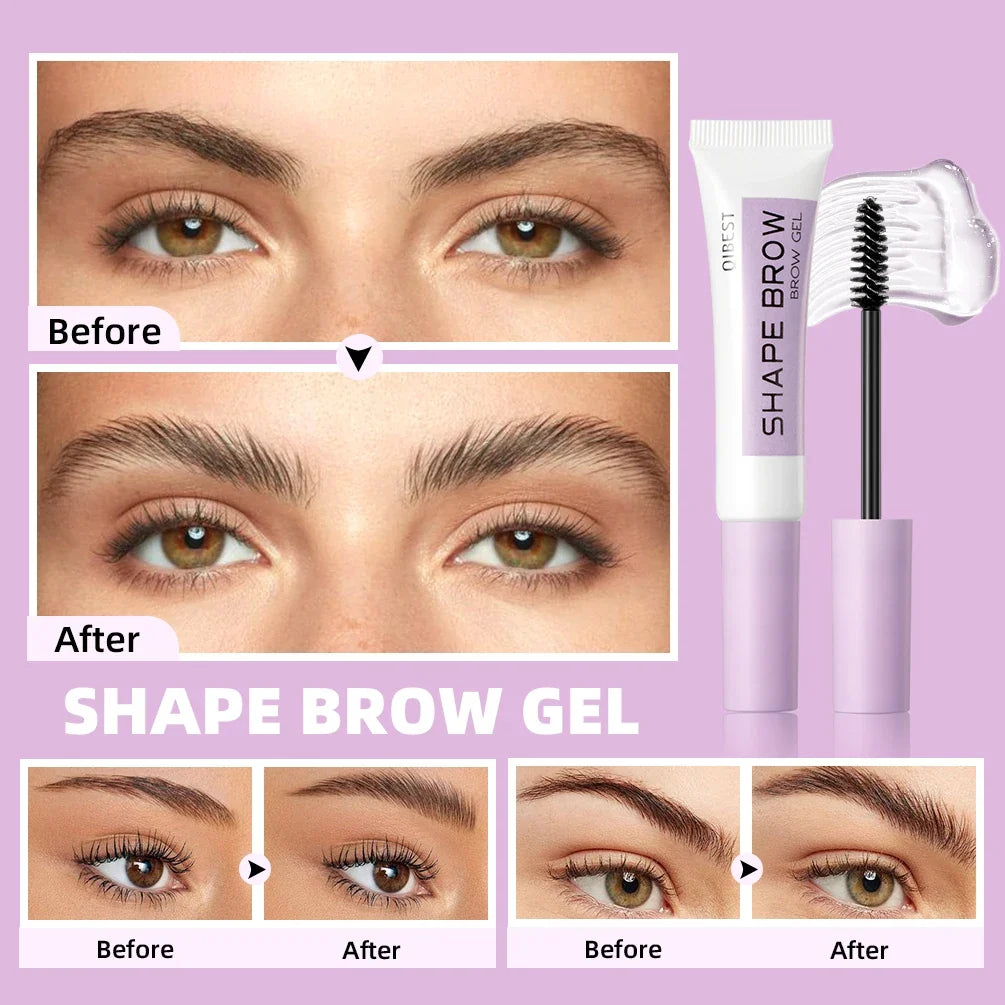 QIBEST Eyebrow Shaping Gel – Quick-Dry Long-Lasting Brow Styler Eyebrow Styling Gel Qme