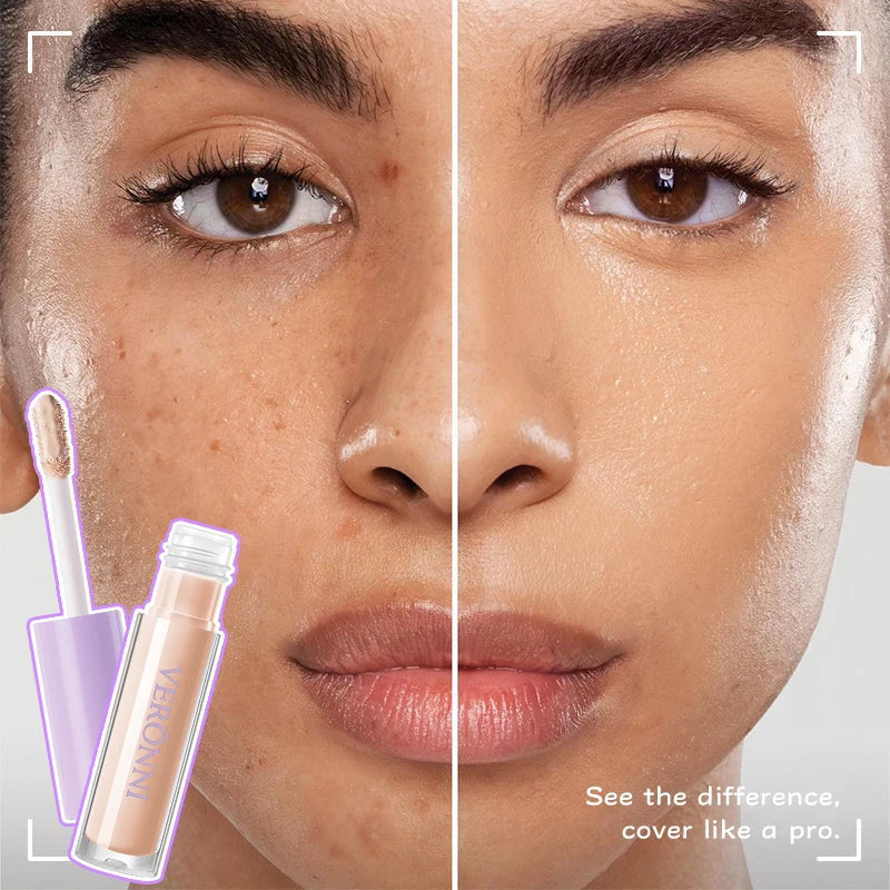 VERONNI Full Coverage Liquid Under Eye Concealer – 6 Shades Liquid Concealer Qme