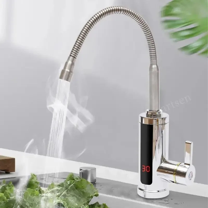 ZARTSEN Tankless Electric Hot Water Faucet 220V 3000W Instant Heat Electric Water Faucet Qst