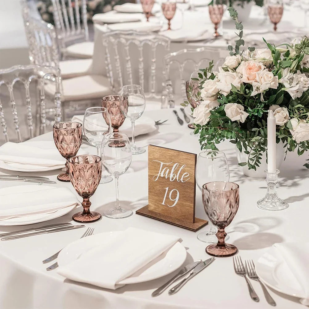 Wooden Wedding Table Numbers 1–20 Centerpiece Set | Decor Wedding Table Decor Qme
