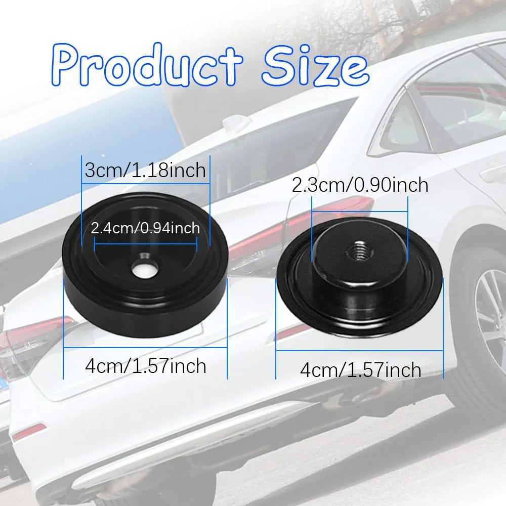 Aluminum Rear Wiper Delete Plug Cap – Universal Car Fit Wiper Delete Cap Qme