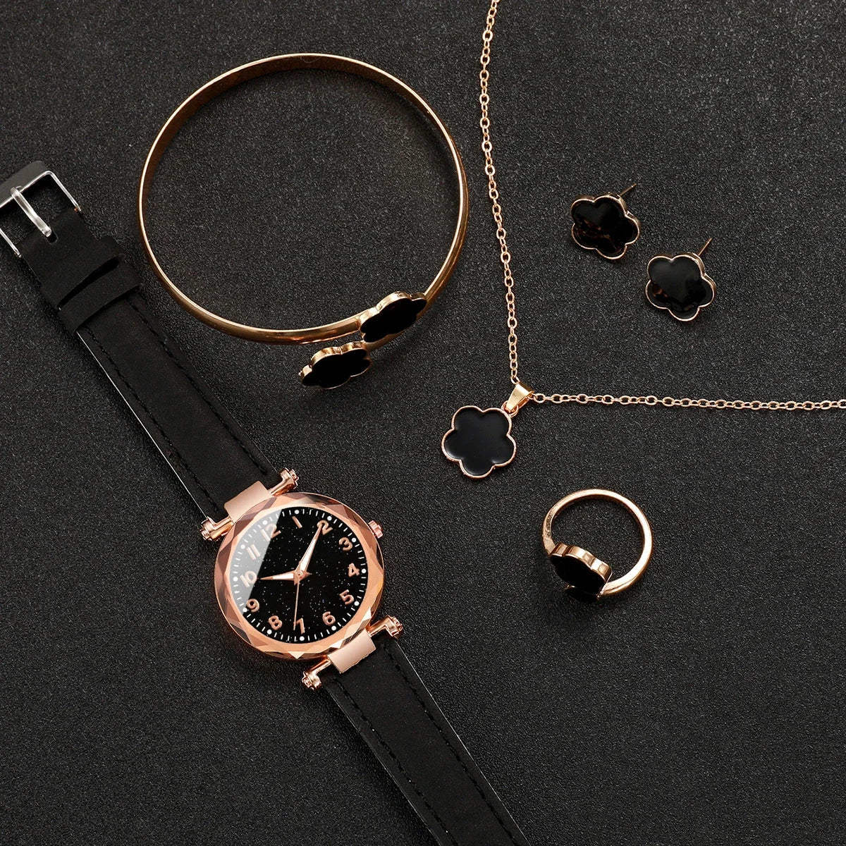 Women's Floral Leather Quartz Watch – Fashion Jewelry Timepiece Women's Fashion Watch Qme