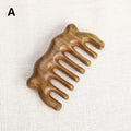 Sandalwood Cat Ear Wide Tooth Gua Sha Scalp Massage Comb Scalp Massage Comb Qst A