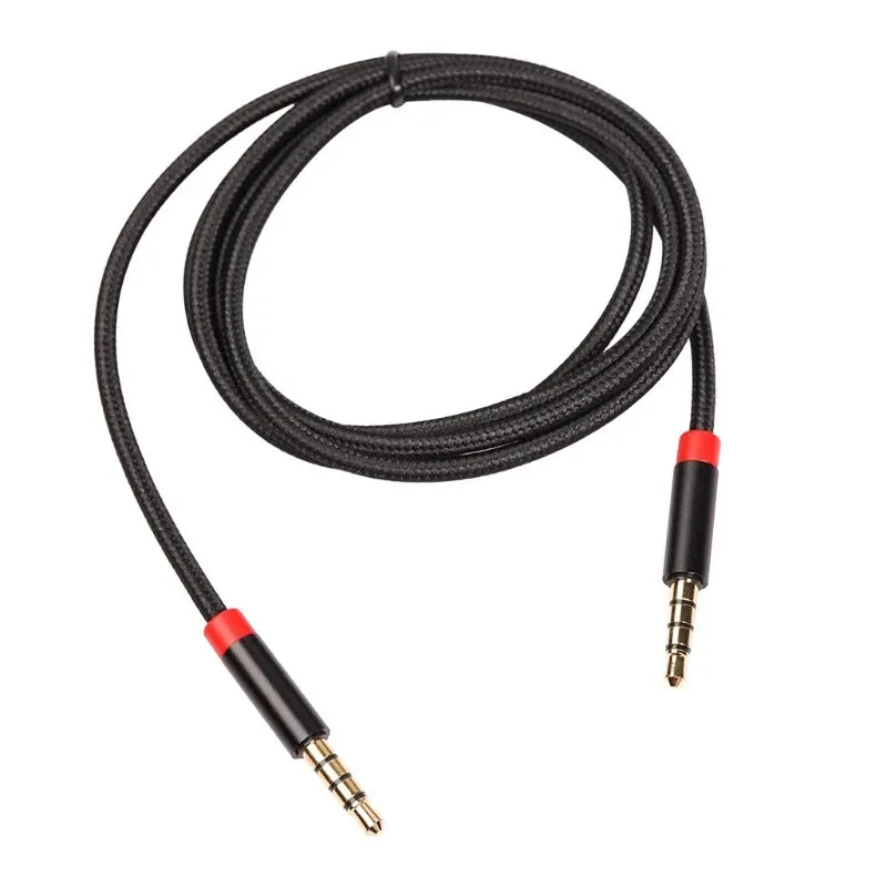 Nylon Braided 3.5mm Male to Male AUX Audio Extension Cable Audio Extension Cable Qme