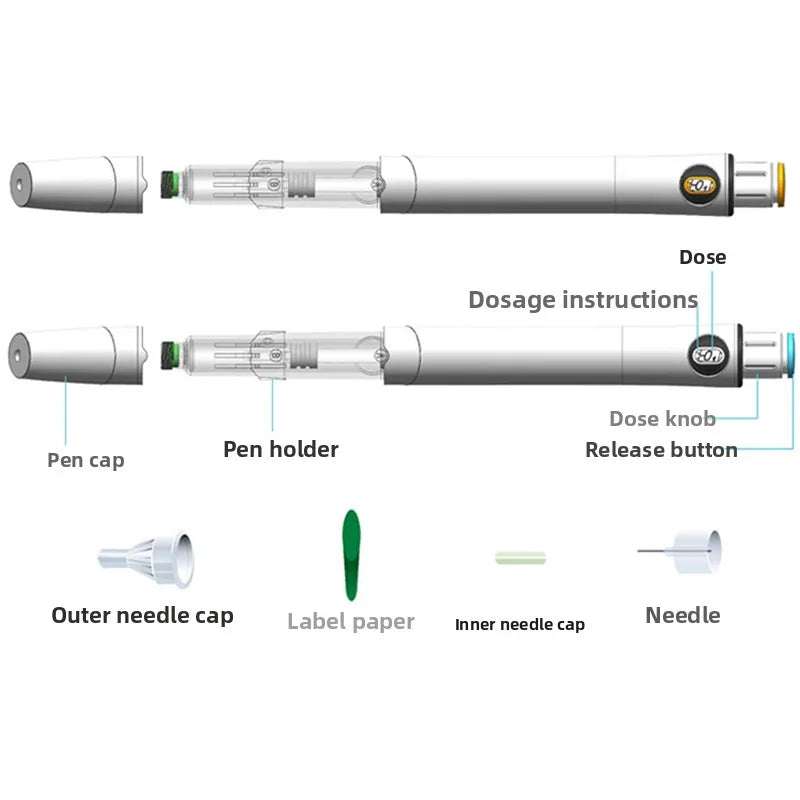 D7 50IU Disposable Dual-Chamber Injection Pen – Precise Dosing Disposable Injection Pen Qst