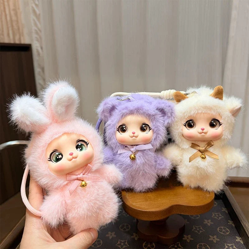 Cute Forest Animals Vinyl Face Plush Doll Pendant – 6 Styles Plush Doll Pendant Qme