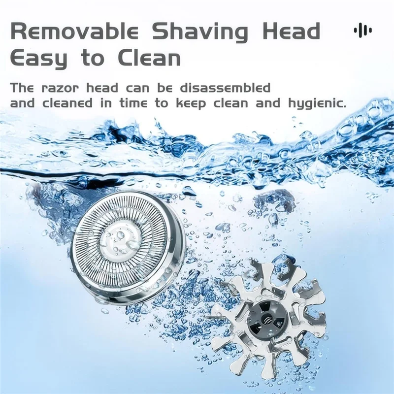 MiLESEEY B15C Mini Electric Shaver – USB Rechargeable Dry/Wet Electric Shaver Qst