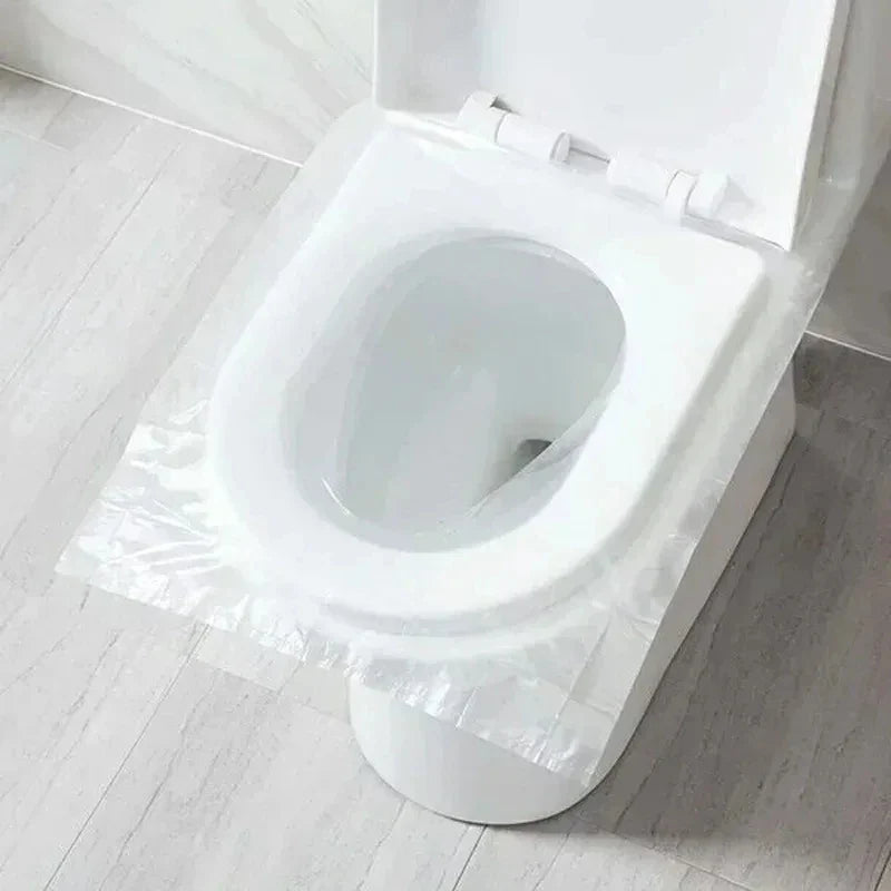 Disposable Toilet Seat Covers Waterproof Plastic – 10–50 Pack Disposable Toilet Cover Qme