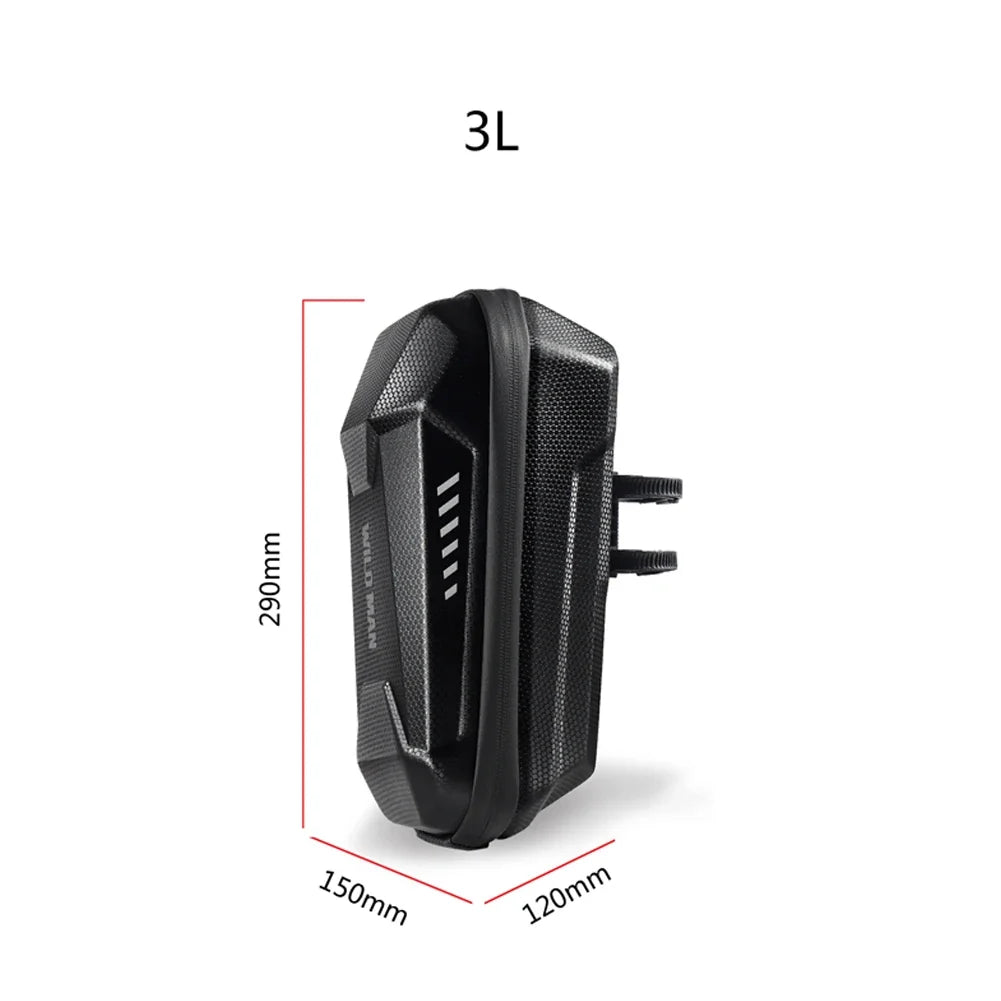 WILD MAN Electric Scooter Front Storage Bag Hard Shell Large Scooter Storage Bag Qme 3 L Style A