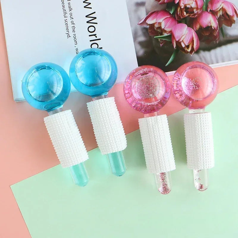 Ice Globe Face Roller – Cooling Skin Tightening Facial Massager Ice Globe Face Roller Qme