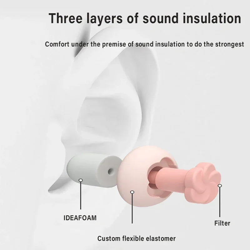 Memory Foam Earplugs for Small Ear Canals – Noise Reduction Noise Reduction Earplugs Qme