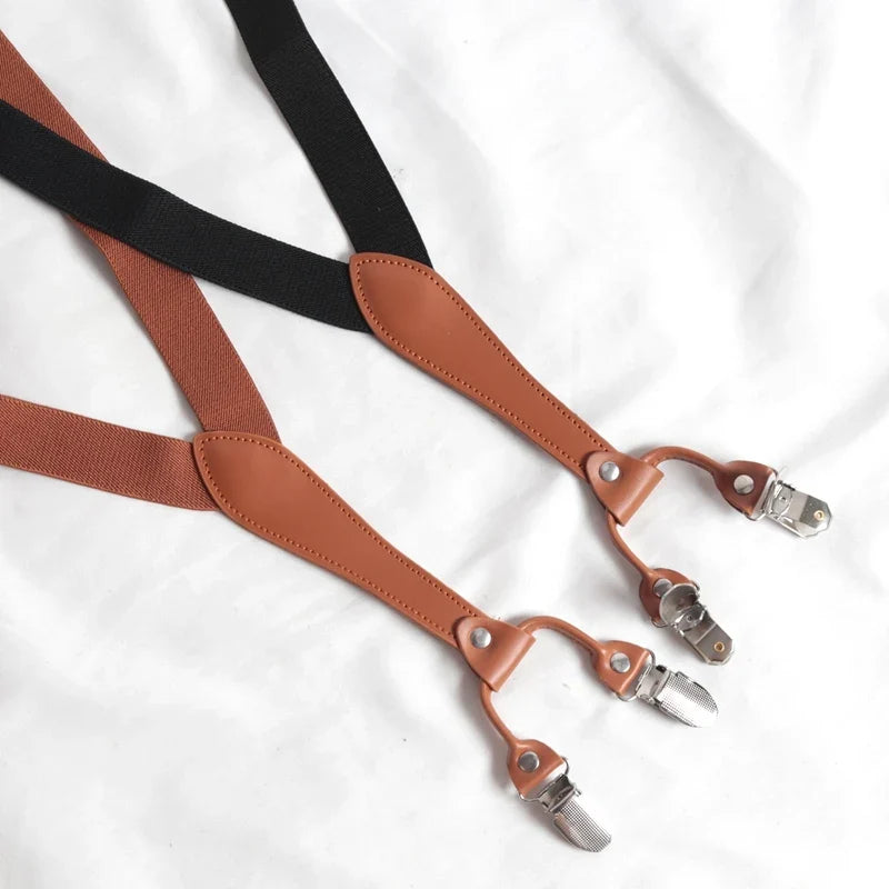 Vintage Y-Back Suspenders Men Women Button End Adjustable Vintage Suspenders Qme