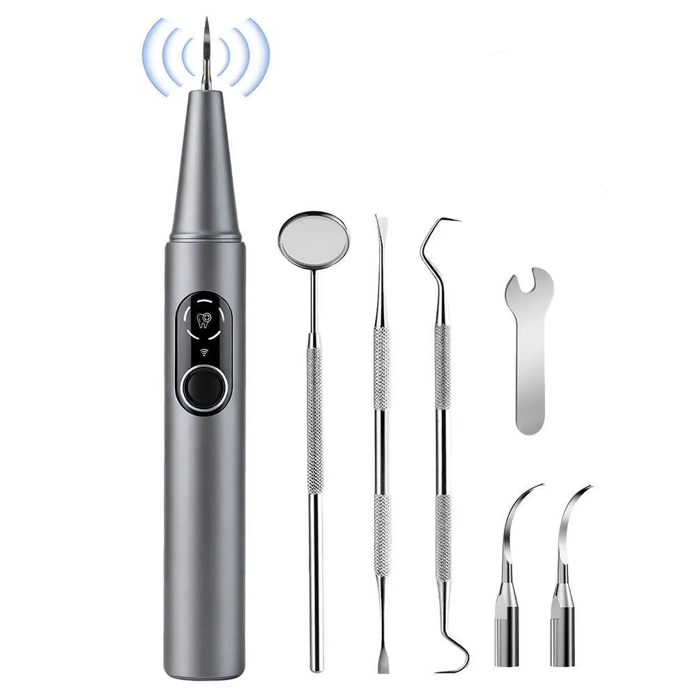 Ultrasonic Dental Scaler HD Camera LED Light – 5 Modes Ultrasonic Dental Scaler Qst GRAY