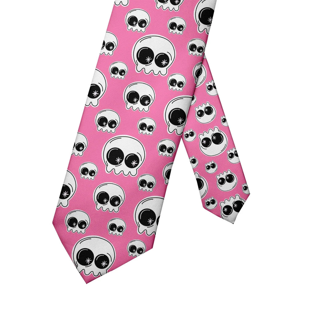 Funny Skeleton 3D Print Necktie – Unisex Novelty Tie Novelty Necktie Qme