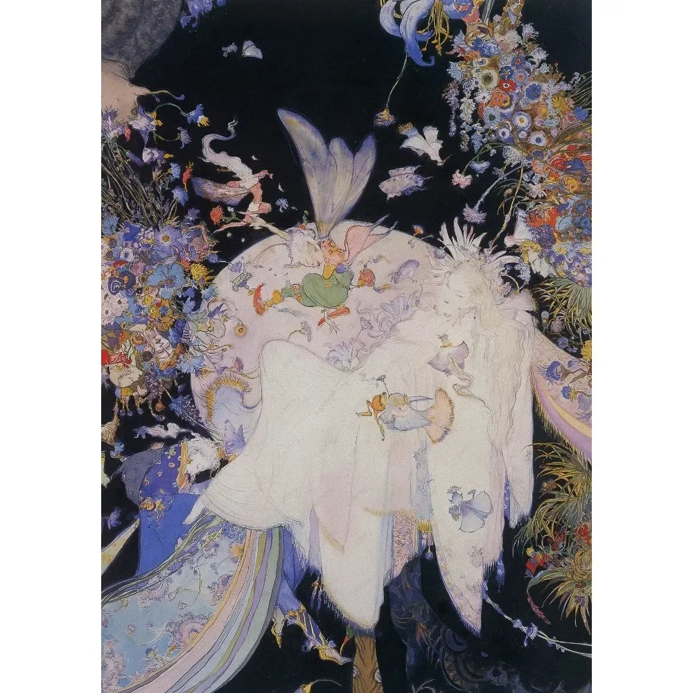 Yoshitaka Amano Final Fantasy Canvas Wall Art Poster Print Canvas Art Print Qst