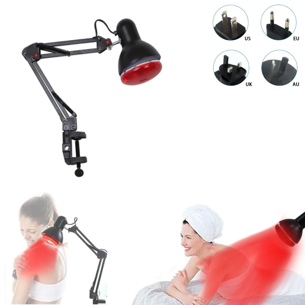 150W Infrared Heat Lamp – 180° Adjustable Floor Stand | ZONGKUNG Infrared Heat Lamp Qst