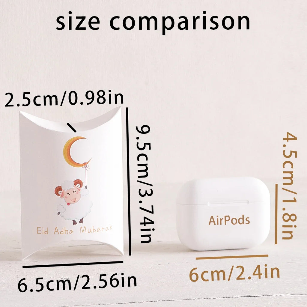 5-Piece Mini Eid Pillow Gift Boxes – Lamb Pattern Candy Favors Party Favor Gift Boxes Qme