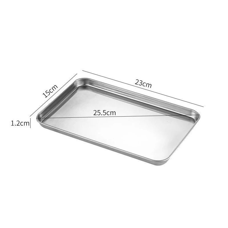 Rectangle Stainless Steel Serving Tray – Buffet & Food Storage Food Serving Tray Qst S