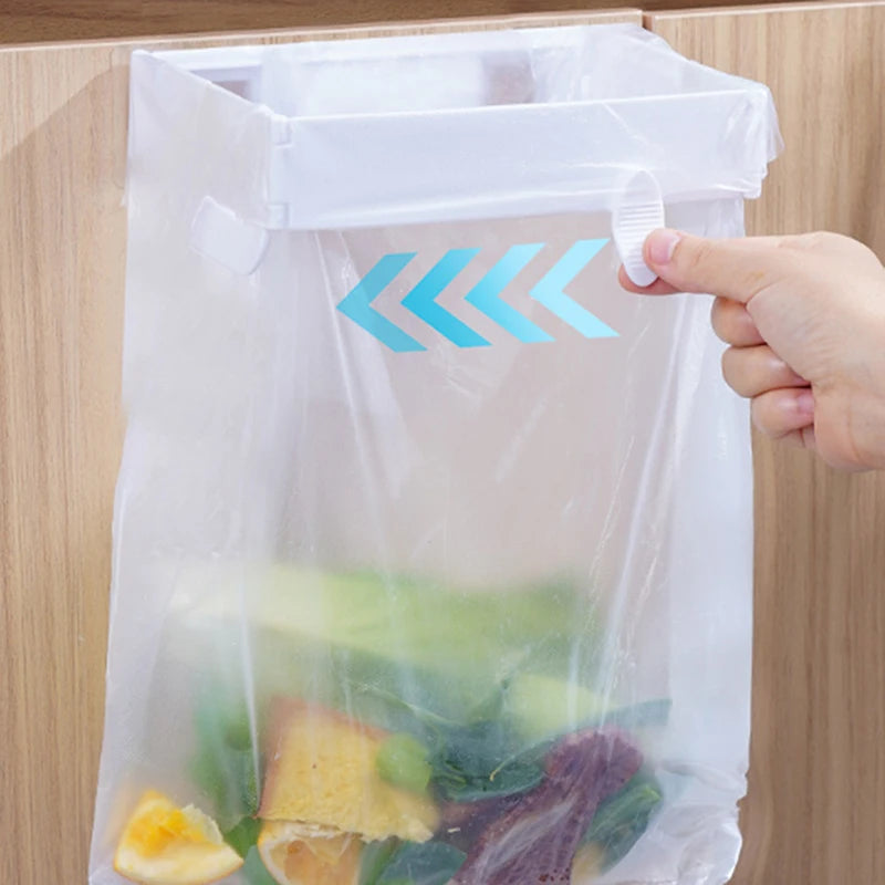 Foldable Hanging Trash Bag Holder – Kitchen & Bathroom Rack Trash Bag Holder Qst