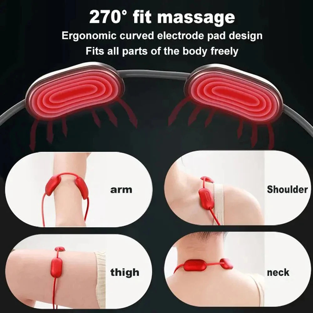 Vilnason Mini Wearable Neck Massager – Heat, 4 Modes, 9 Speeds Wearable Neck Massager Qst