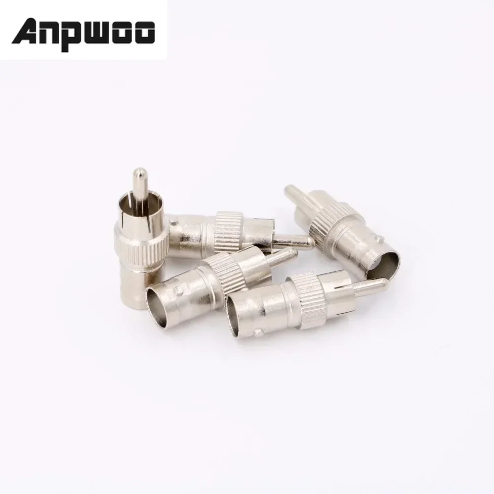 BNC Female to RCA Male Adapter for CCTV Camera Systems Camera Plug Adapter Qme 50PCS
