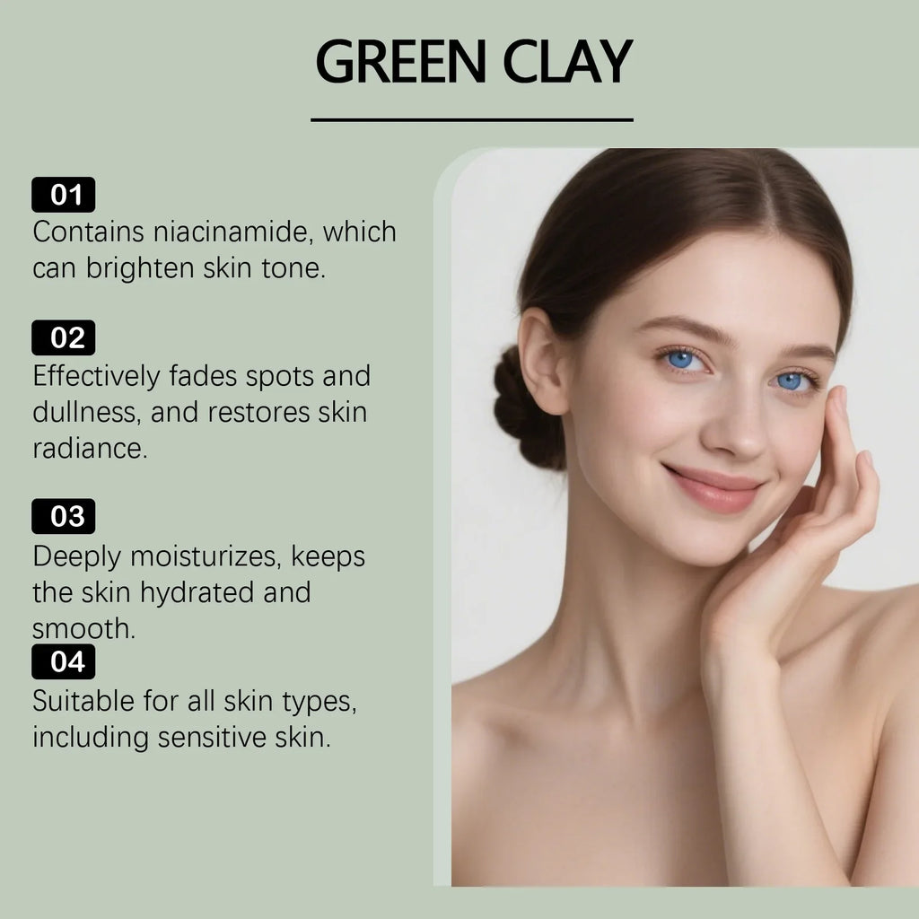 HOYGI Centella Asiatica Green Clay Cleanser Cream Serum Set Skincare Set Qme
