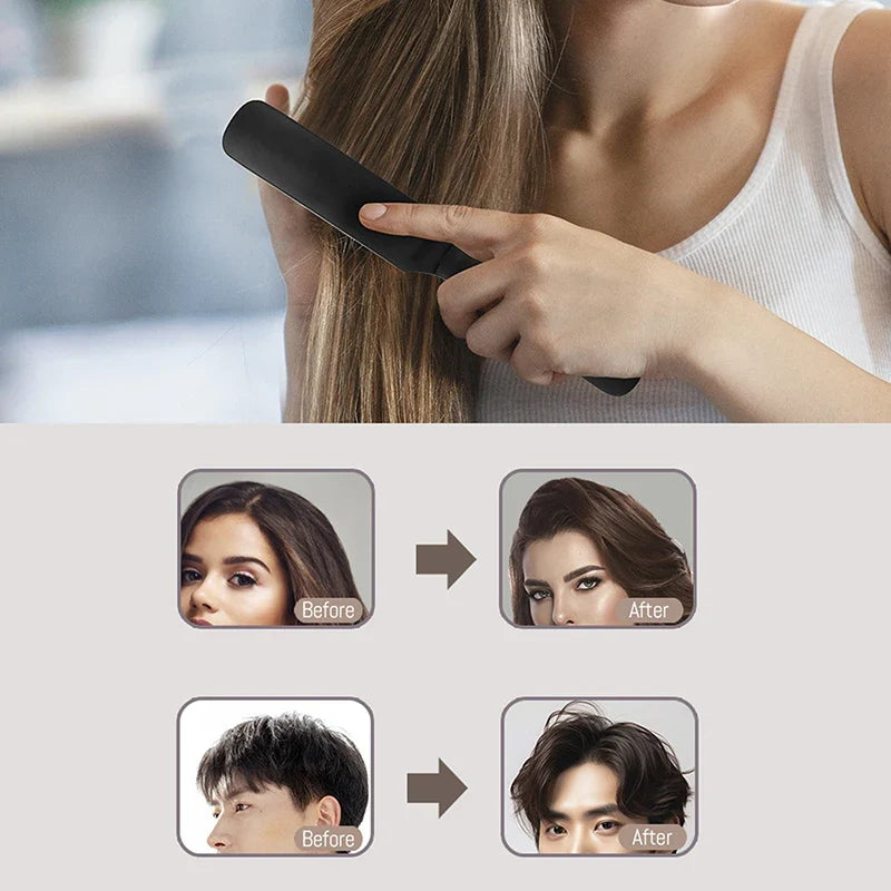 Foldable Boar Bristle Hair Brush & Scalp Massager – Travel Foldable Hair Brush Qme