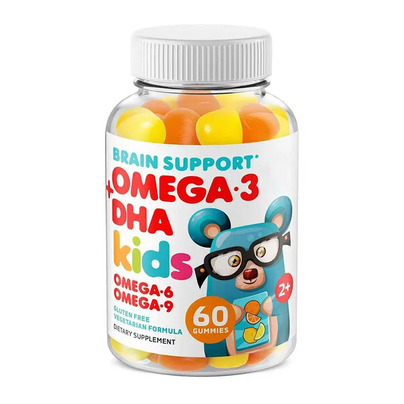 Kids Omega 3 DHA Gummies – Algae & Chia Oil, 60ct Vegetarian Kids Vitamin Gummies Qst 1botlle 60capsules