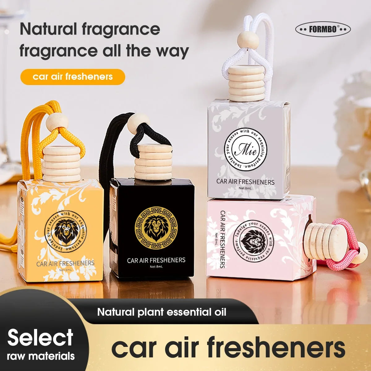 Long-Lasting Car Fragrance Perfume | Fresh Interior Scent Car Air Freshener Qme