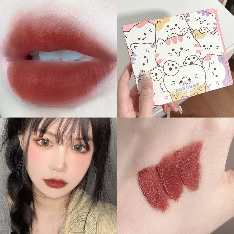 Matte Velvet Liquid Lipstick Set – 6pc Waterproof Lip Gloss Liquid Lipstick Set Qme