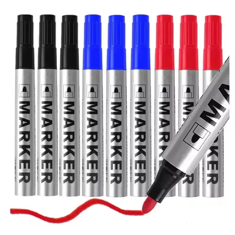 Black Permanent Paint Marker Pen – Fine Nib, Waterproof Permanent Paint Marker Qme