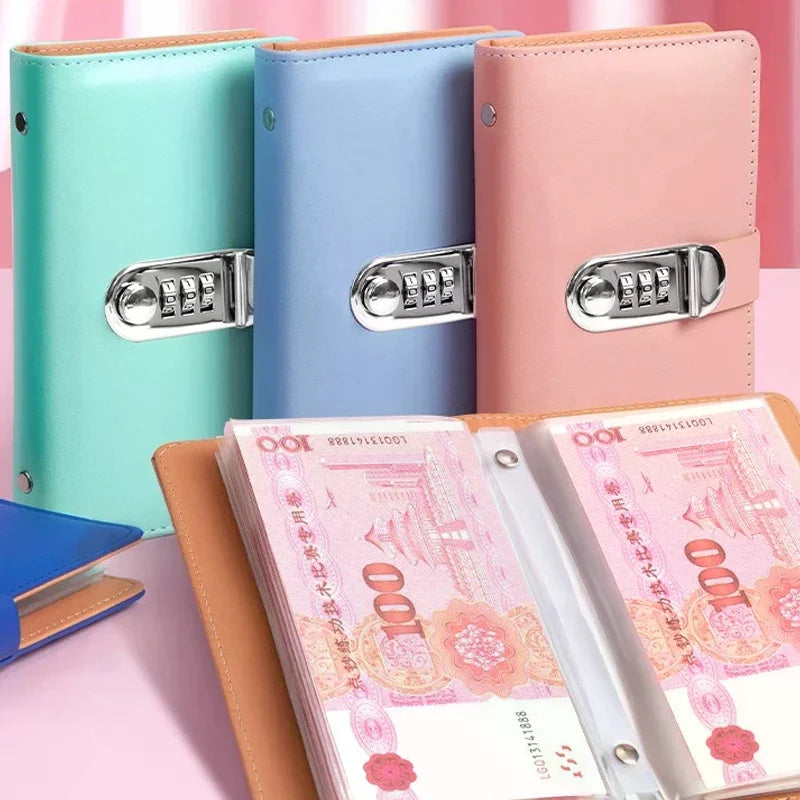 PU Leather Banknote Storage Book – Holds 100 Notes & Photos Collector Storage Album Qme