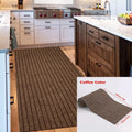 40cm×3m Striped Self-Adhesive Non-Slip Floor Mat & Hallway Rug Hallway Runner Rug Qst Striped coffee 40cmX3m