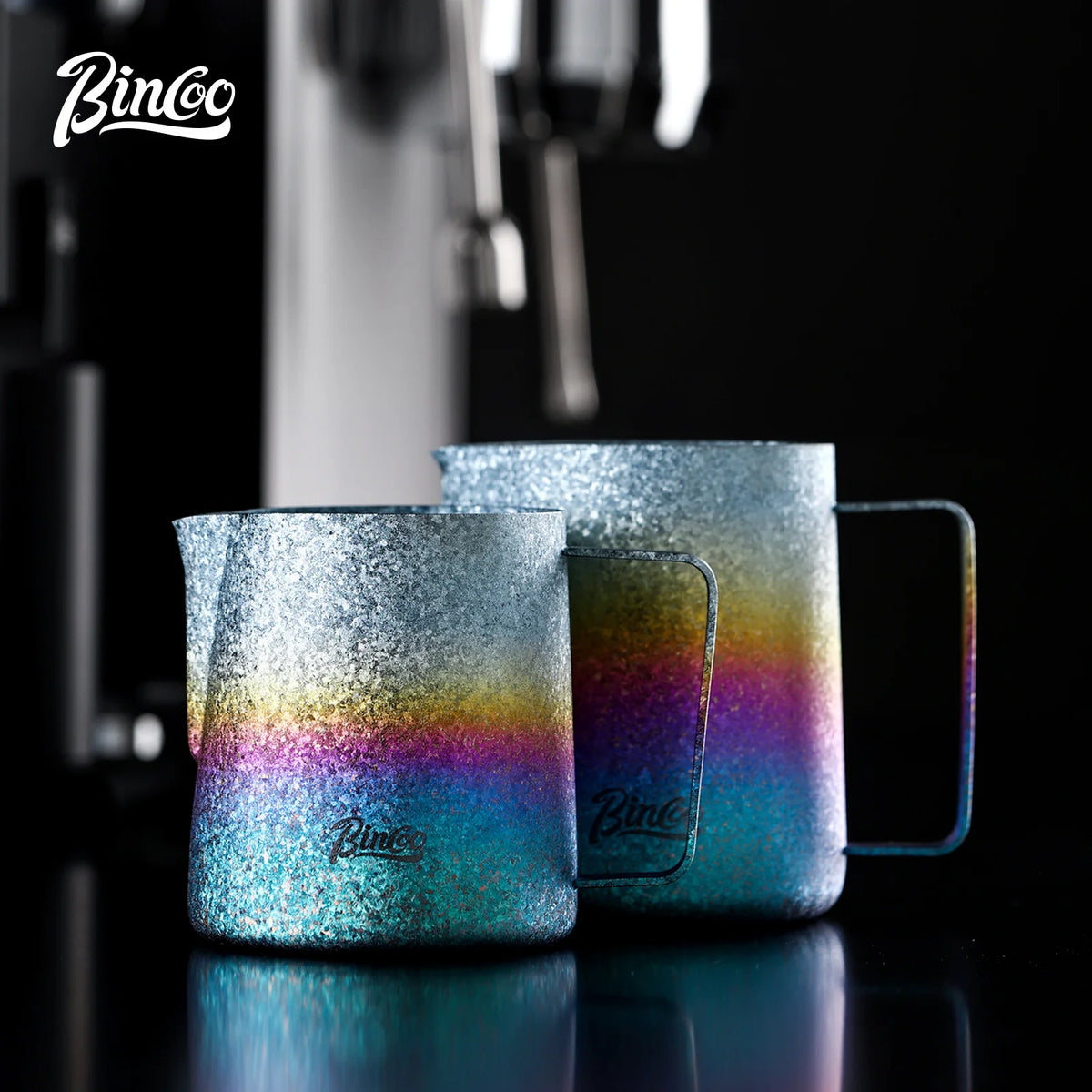 Bincoo Pure Titanium Milk Frothing Pitcher – Latte Art Jug Milk Frothing Pitcher Qst