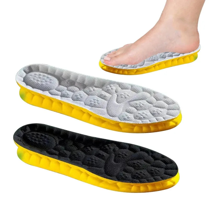 4D Cloud Sports Insoles – Soft Breathable Memory Foam PU Sports Shoe Insoles Qme