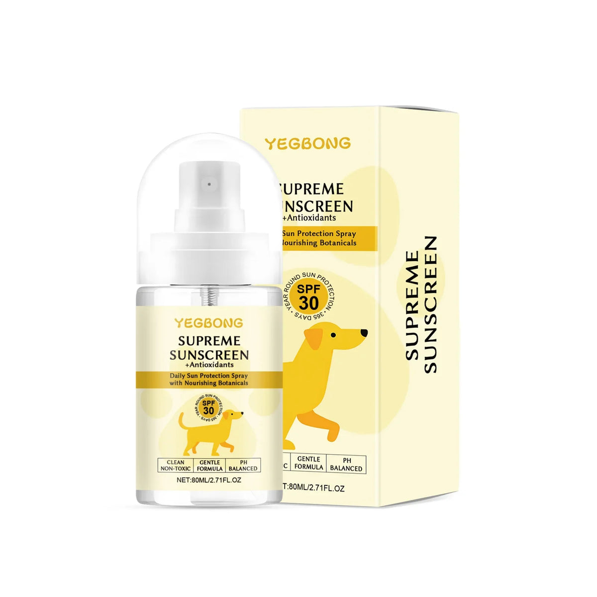Dog Sunscreen Spray – UV Protection for Pets | Gentle Formula Pet Sunscreen Spray Qme