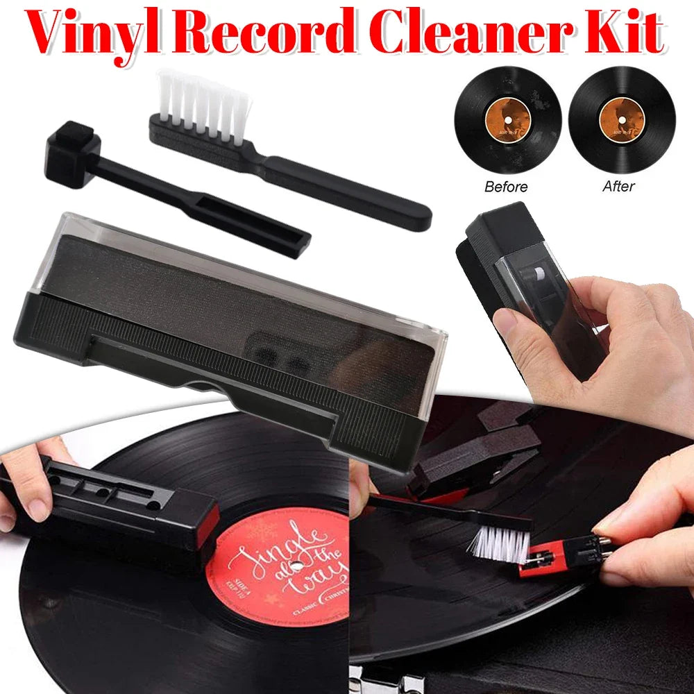 Vinyl Record Cleaning Brush & Dust Remover Tool Record Cleaning Brush Qme