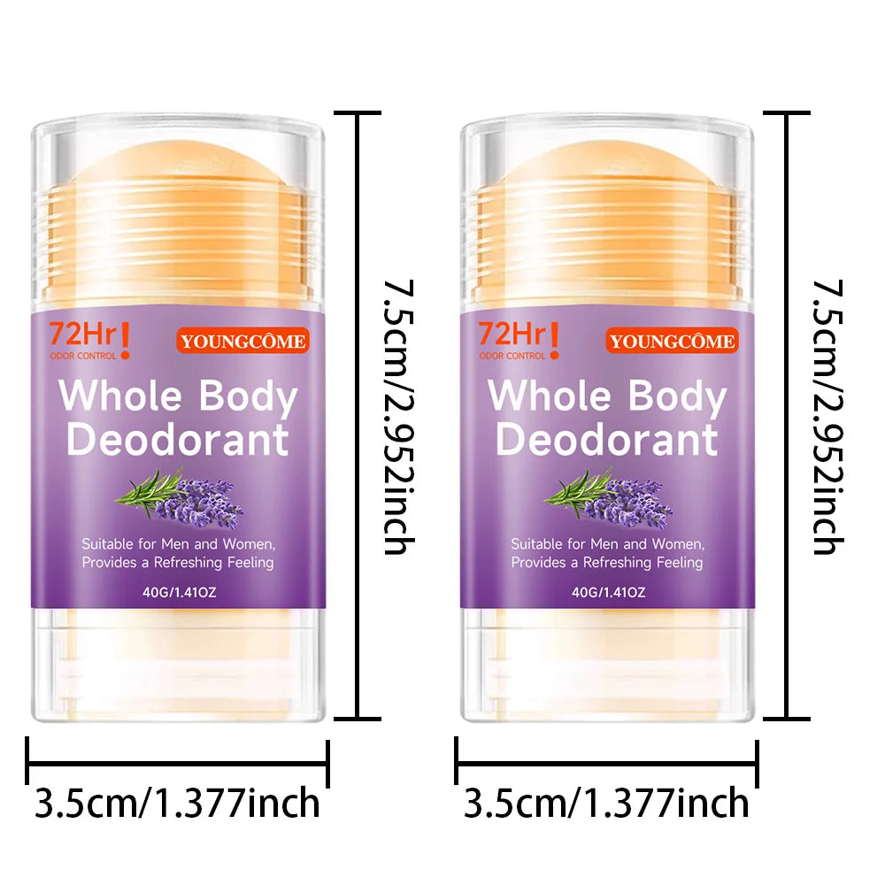 YOUNGCOME Whole Body Deodorant Stick – Long-Lasting Freshness Deodorant Stick Qst 2pcs