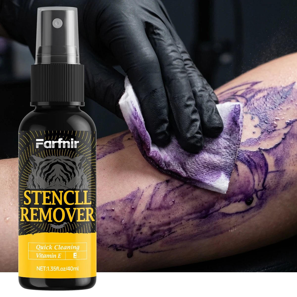 Stencil Remover Spray – Gentle Cleanser for All Skin Types Stencil Remover Spray Qst