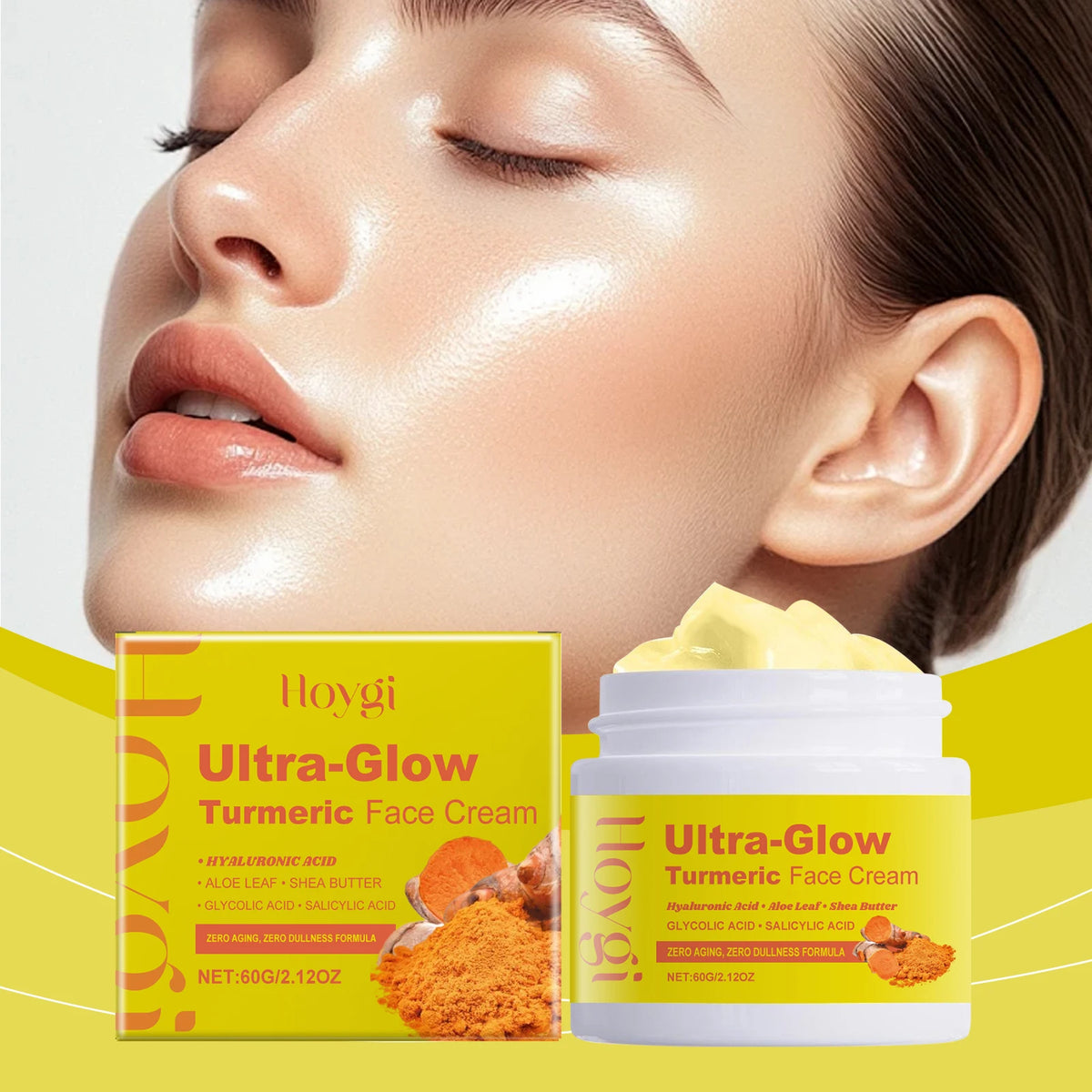 Hoygi Turmeric Face Serum – Even Skin Tone & Pore Minimizer Turmeric Face Serum Qst