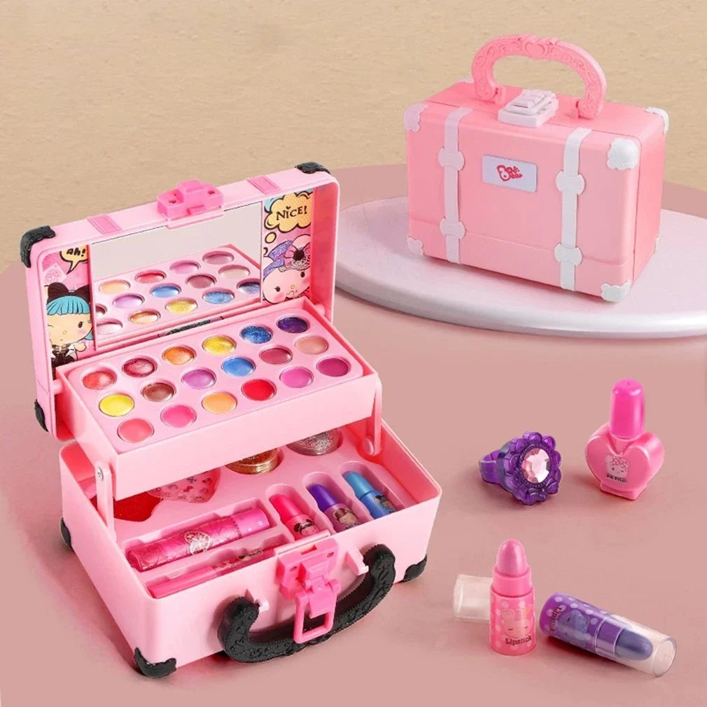 Girls Princess Pretend Play Makeup Toy Set – Cosmetics Kit Pretend Play Toy Set Qme