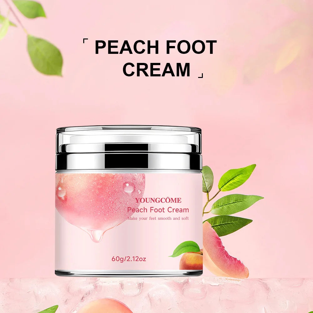YOUNGCOME Peach Hand & Foot Cream – Deep Moisturizing Care Hand & Foot Cream Qst