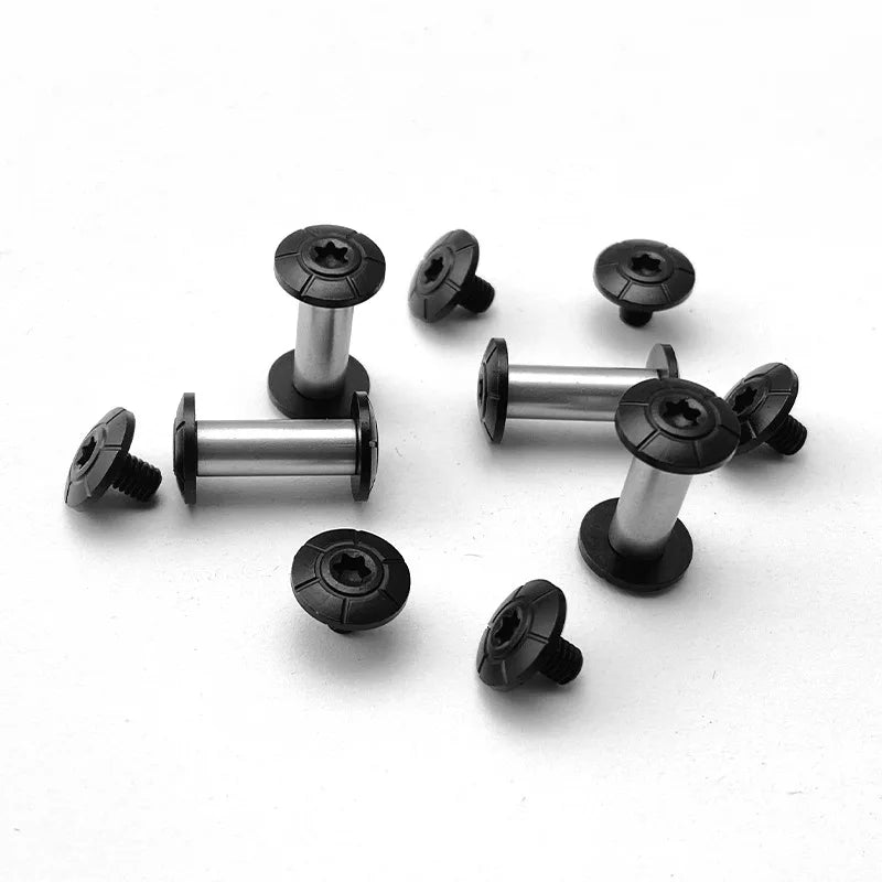 10 Sets 416 Stainless Steel M3.5 T8 Torx Screws for Knife Handles Knife Handle Screws Qst black 6MM-9-10PCS