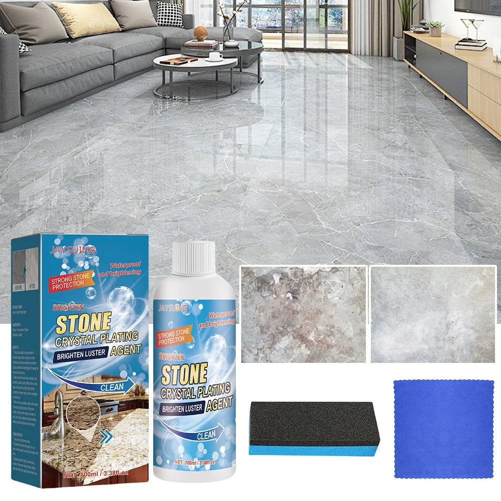 Marble Nano Crystal Plating Luster Agent Kit – 100ML Stone Polish Stone Surface Polish Qme