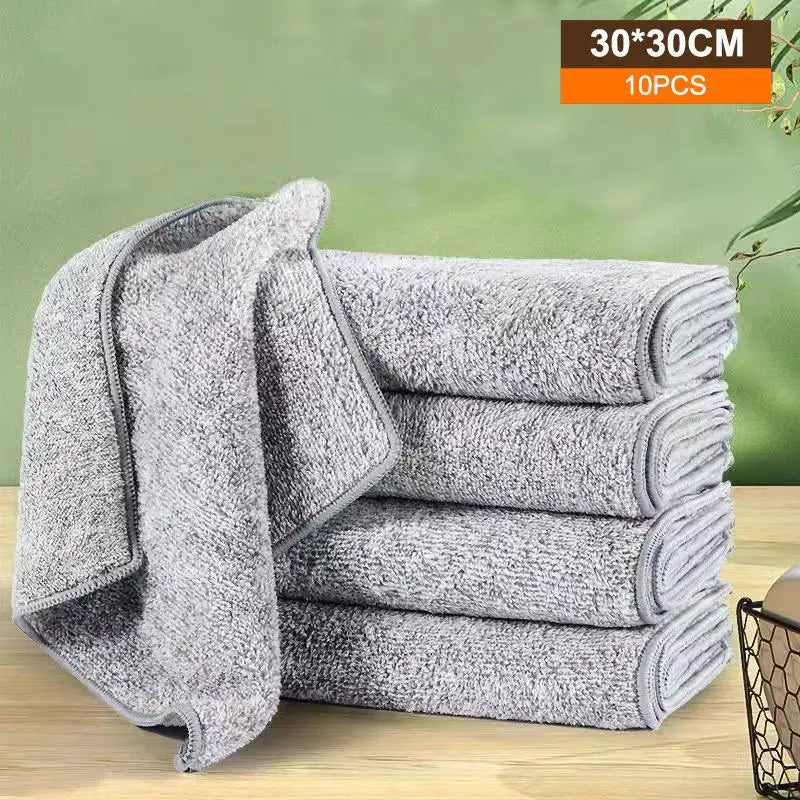 Rainbow Cotton Dishwashing Cloths – Absorbent & Lint-Free Kitchen Cleaning Cloth Qme A8