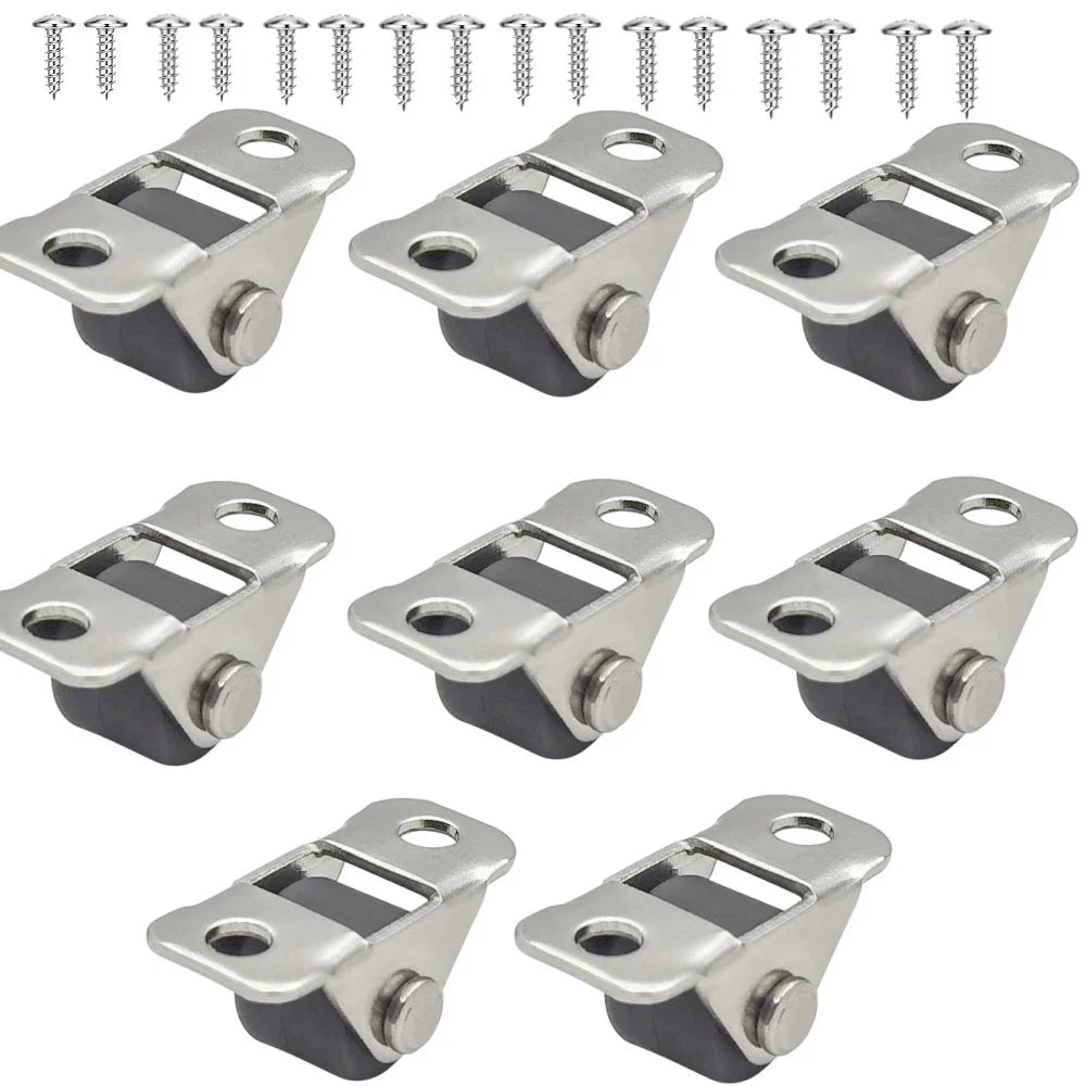 8-Pack Mini Silent Caster Wheels – TPE Roller for Sliding Doors Mini Caster Wheels Qme 8pcs