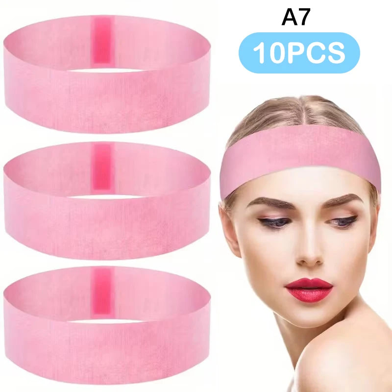 Disposable Spa Facial Headbands Elastic Adjustable 10/50/100 Pack Spa Facial Headband Qst A7
