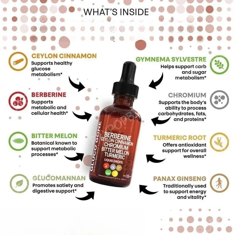 Organic Ceylon Cinnamon & Turmeric Liquid Drops 60ml Herbal Liquid Drops Qst