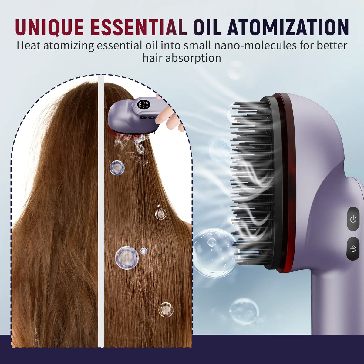 Jitesy Electric Scalp Massage Comb – Red Light & Essential Oil Scalp Massage Comb Qst